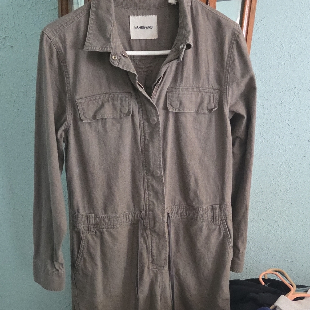 Lands' End Women's Utility Jacket in Olive